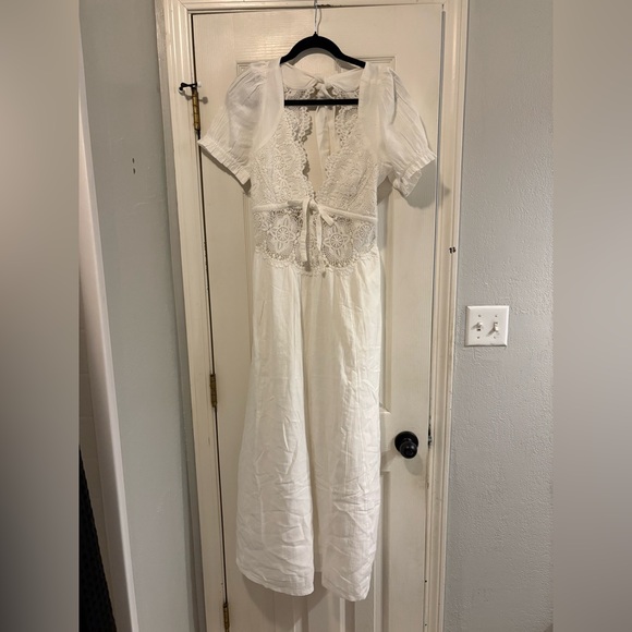 Free People All You Need Is Lace Midi Large Color: Ivory NWT - Picture 5 of 8